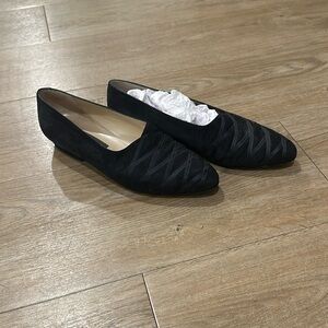 Vintage Bally Justine flats, black size 8